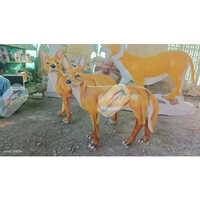 FRP Fiber Wild Fox Ani mal Statue