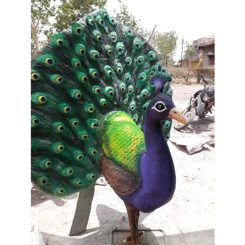 Fiber Peacock Statue - Application: Decoration