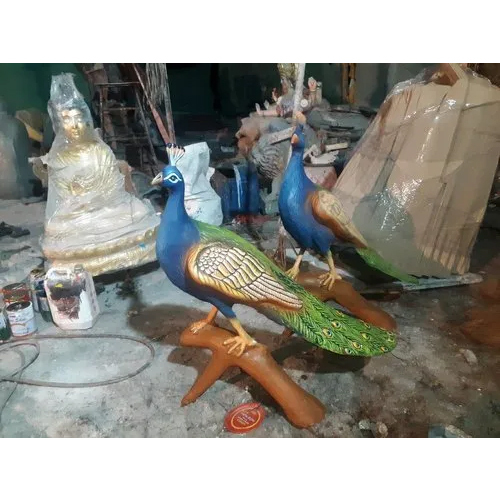 Decorative Frp Peacock - Color: Multi Color