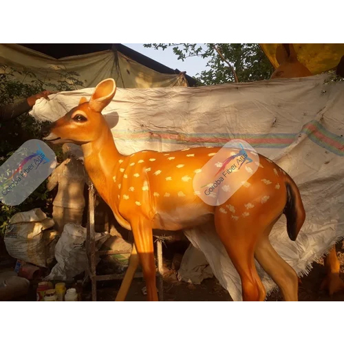 FRP Fiber Female Deer Statue