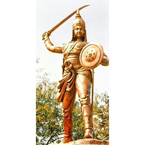 Fiber Rani durgavati fibre statue