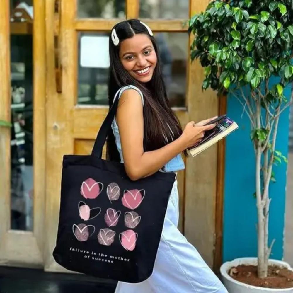 Canvas Tote Bag - Color: Black