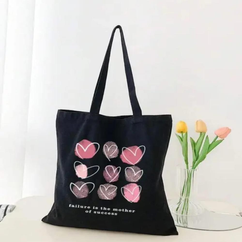Canvas Tote Bag - Color: Black