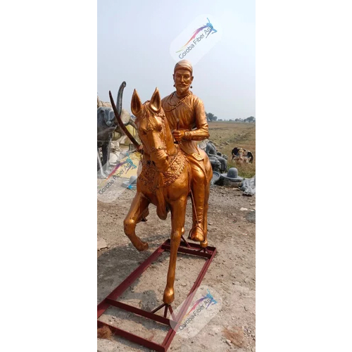Fiber Shivaji Maharaj Statue Horse Riding