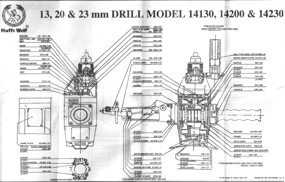 Ralli Wolf 13 mm Heavy Duty Drill