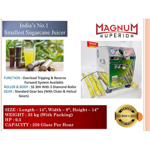 Sugarcane Juicer - 220-240 Volt | Efficient Operation, Compact Design, User-friendly
