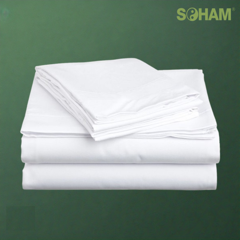 Pr-1003- Hospital White Bedsheet. - Fabric Capacity: Single Bed Size: Typically Requires About 2.5 To 3 Meters Of Fabric.