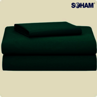 Pr-1001-cotton Hospital Vat Dyed Bedsheets - Single Size 90x60 Inch, Vat Green Color, 180 Gsm, Soft Combed Cotton, Easy Care, Hypoallergenic