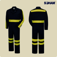 Pr-4007 Casual Drill Boiler Suit - Cotton Fabric, Unisex Sizes S/xl/5xl, Solid Colors With Accessible Pockets | Premium Softness, Breathable Design For Maximum Comfort