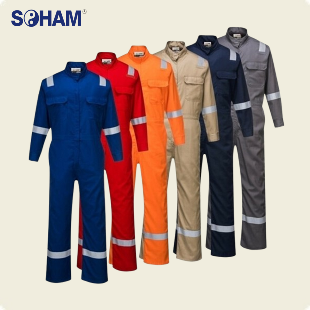 Industrial Workwear Shirt Pant With Reflector Tape - Color: Different Available