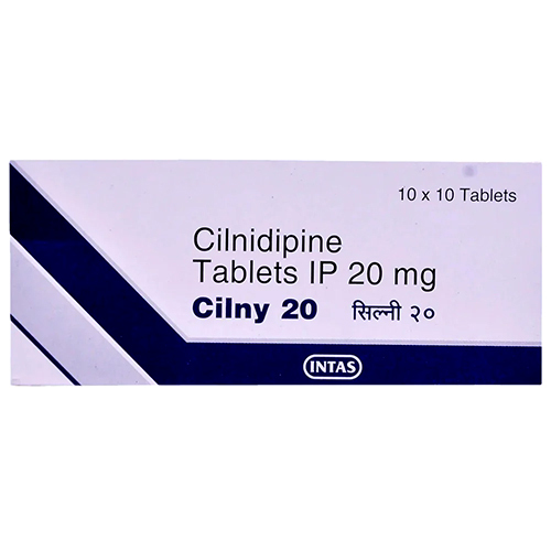 Cilnidipine Tablets - 20 Mg, Adult Hypertension Treatment, 10x10 Tablets Per Strip, Room Temperature Storage