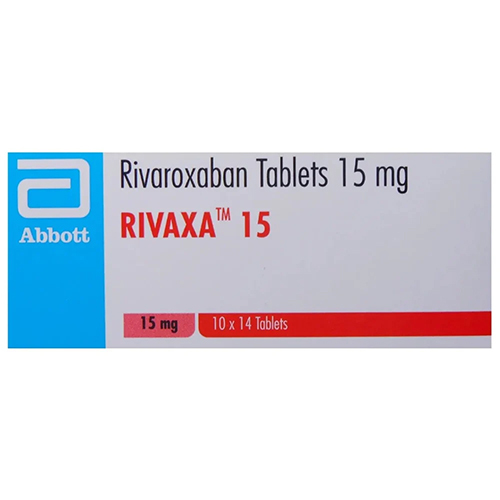 Rivaroxaban Anticoagulant Tablets - 15 Mg Dosage, 10 X 14 Strip, Easy-to-Swallow Pills for Adult Use