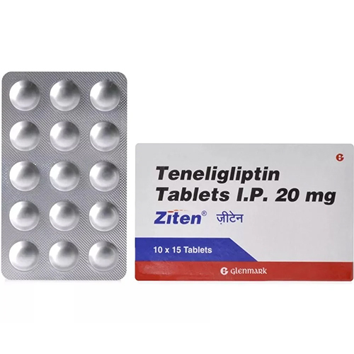 20 Mg Teneligliptin Tablets IP - 20 Mg Dosage, 10 x 15 Strip Quantity | Effective Glycemic Control for Type 2 Diabetes Management
