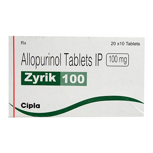 Allopurinol Tablets - 100 Mg Dosage, 100 Tablets per Pack | General Medicine for Gout and Kidney Stones, Room Temperature Storage, Adult Use