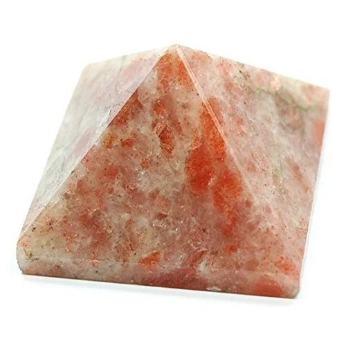 Orange Sunstone Pyramid - Hardness: High