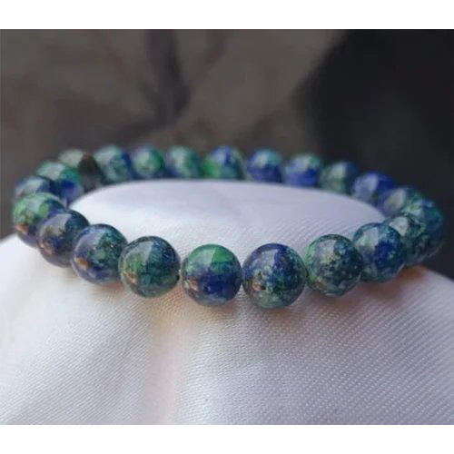 8mm Natural Azurite Bracelet