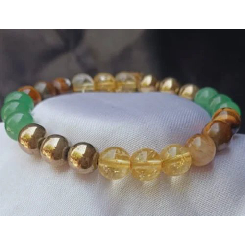 9mm Gemstone Bracelet - 210 Grams, Multicolored Round-shaped Gemstones | Healing Energy, Elegant Accessory For Any Occasion