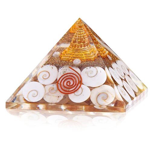 Orgonite Gomti chakra healing Piramind