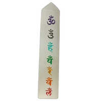 Seven Chakra Carved Healing Stone Showpiece