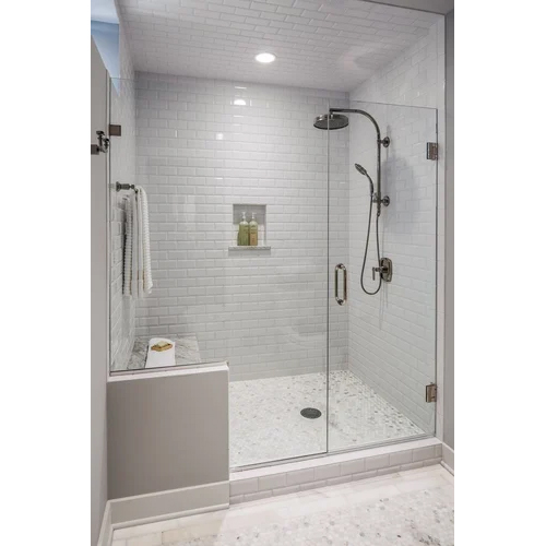 Bathroom Shower Glass Partition - Color: Transparent