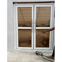 Main Door Glass - Aluminum Material, White Color, Powder Coated Finish, Polished Design | Durable, Strong, Modern Look For Office Use