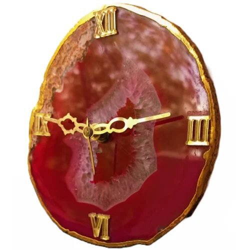 Red Agate Clock