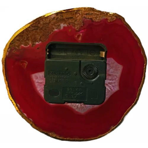 Red Agate Clock - Hardness: High