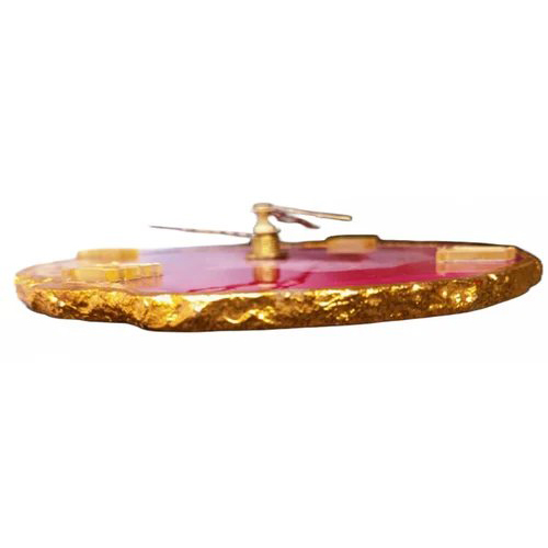 Red Agate Clock - Hardness: High