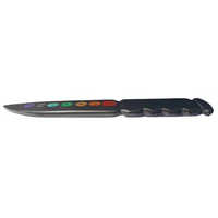 6 Inch Seven Chakra Black Agate Knife