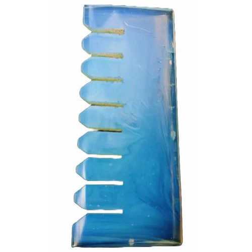 4 Inch Blue Opal Stone Comb - Hardness: High