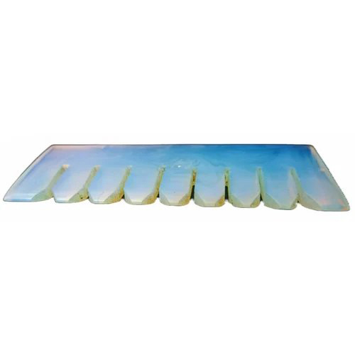 4 inch Blue Opal Stone Comb