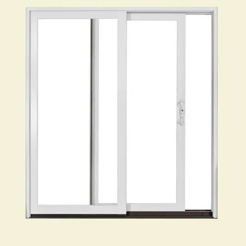 Aluminum Sliding Door - Color: White