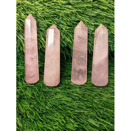 Rose Quartz Wand Pencil Size 34 Inch Super Qualit