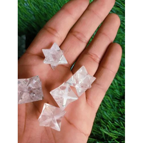 Crystal Clear Merkaba Star Size 1718Mm - Color: White