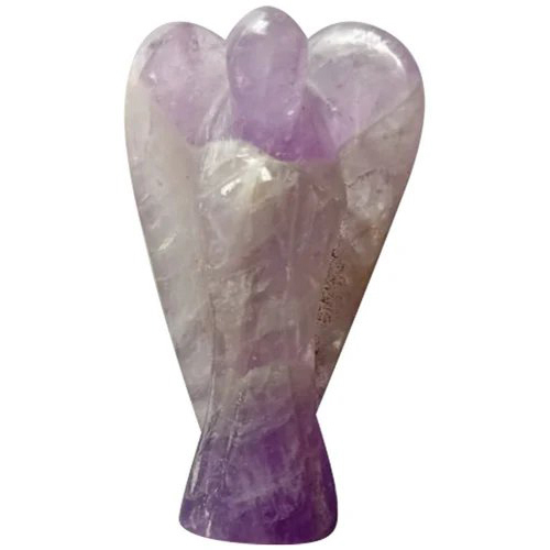 2 Inch Amethyst Angel Statue - Color: Purple