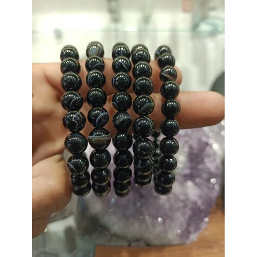 Natural Healing Reiki Product Sulemani 8Mm Bracelet - Material: Agate