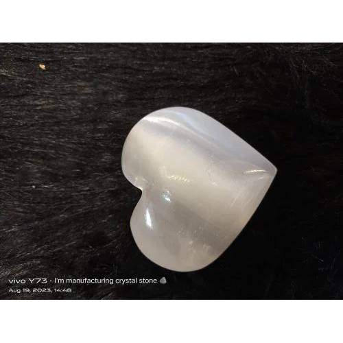 Selenite Crystal Heart