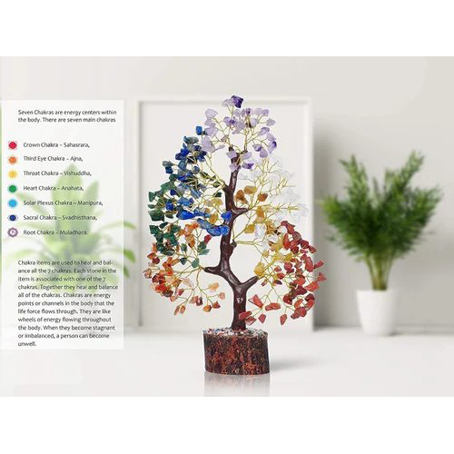 Seven Chakra Gemstone Tree 300 Chips - Color: Multicolour