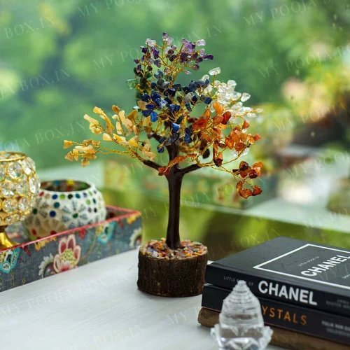Seven Chakra Gemstone Tree 300 Chips - Color: Multicolour