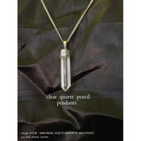 Gemstone pencil pendants mix stone which chain