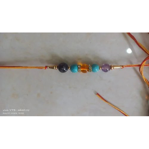 Crystal Stone Rakhi - Size: Standard