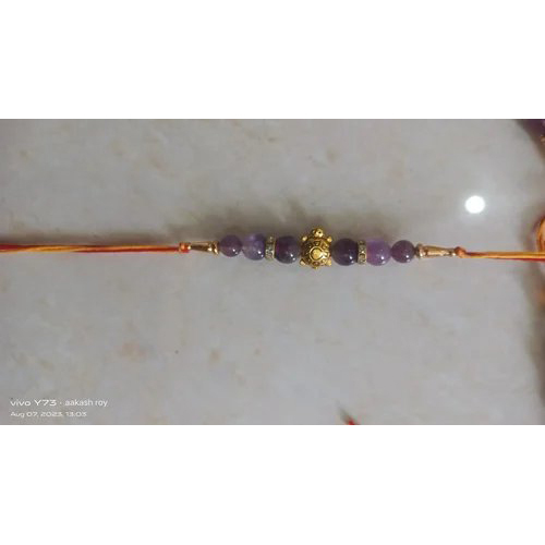 Crystal Stone Rakhi - Size: Standard
