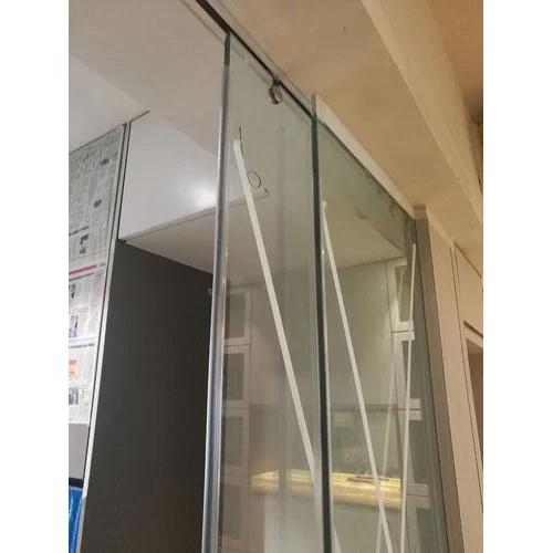 Sliding Toughened Glass Door - Color: Transparent