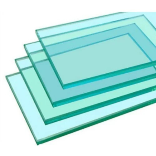 Toughened Safety Glass - 10mm Thick, 5x12 ft | Transparent Glossy or Matt Finish, Plain Pattern for Elegant Office Spaces