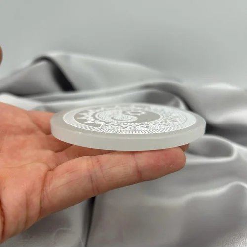 Reaki Hialing Product Selenite Plate - Crystal Material, Standard Size | Elegant Design With Natural Healing Properties