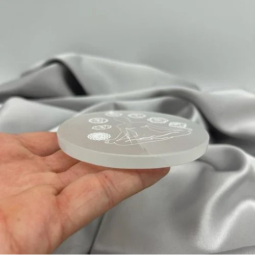 Reaki Hialing Product Selenite Plate - Crystal Material, Standard Size | Elegant Design With Natural Healing Properties