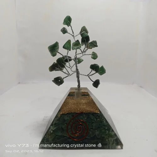 Orgonite Tree Piramind - Color: Green