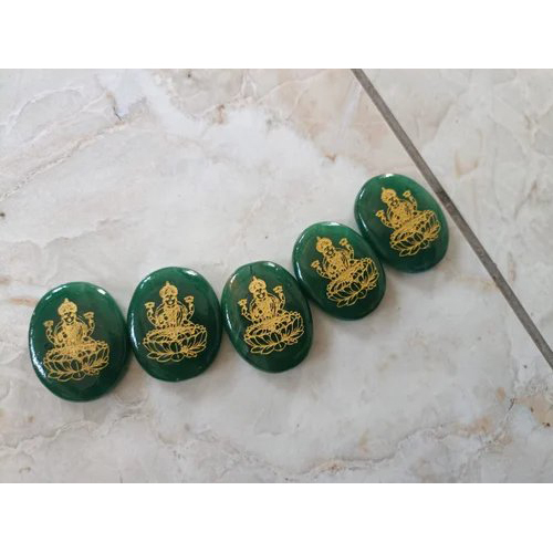 Green Zed Zibu Coins - Gemstone Material, Convenient Size, Luxurious Gold Coating, Green Color, Eco-friendly, Hygienic, Moisture-proof