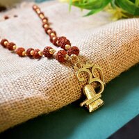 Om Pendant with Rudraksha and Shivlings