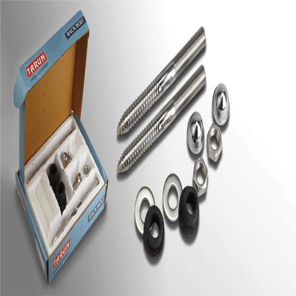 Wall Mount Commode Rack Bolt - Color: Silver